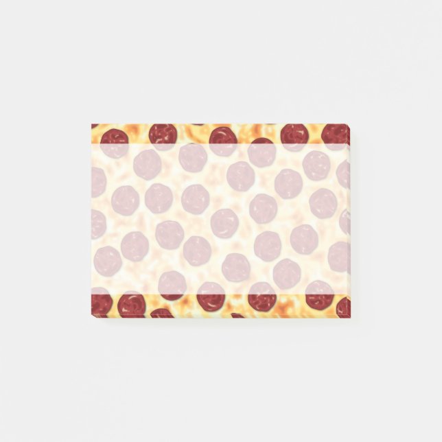 Post-it® Motif de pizza de pepperoni (Devant)