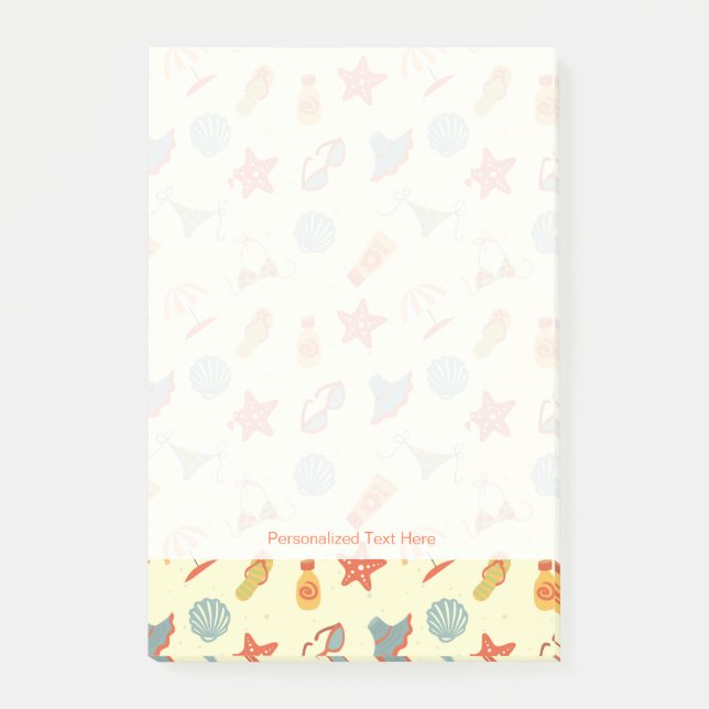 Post-it® Motif de plage d'été (Devant)