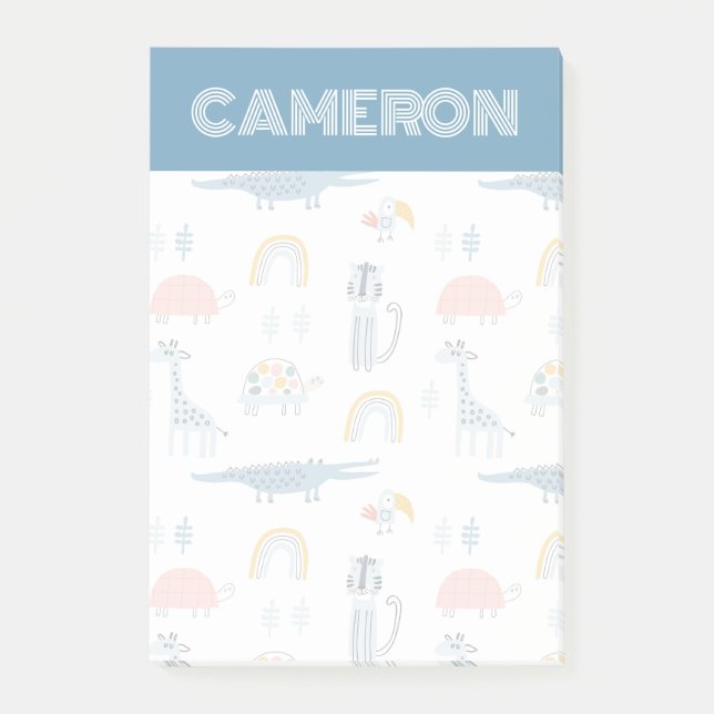 Post-it® Motif de plaisir animal Doodle (Devant)