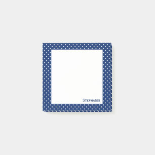 Post-it® Motif de point Royal Blue Polka personnalisé