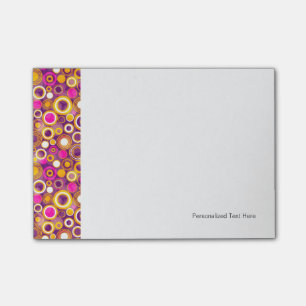 Post-it® Motif de point violet de polka