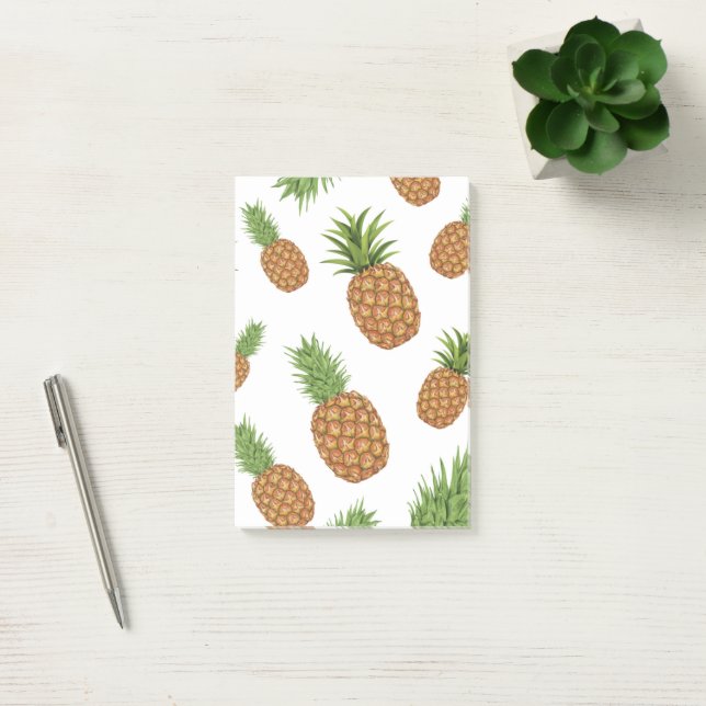 Post-it® Motif de pomme de pin aquarelle 1 (Bureau)