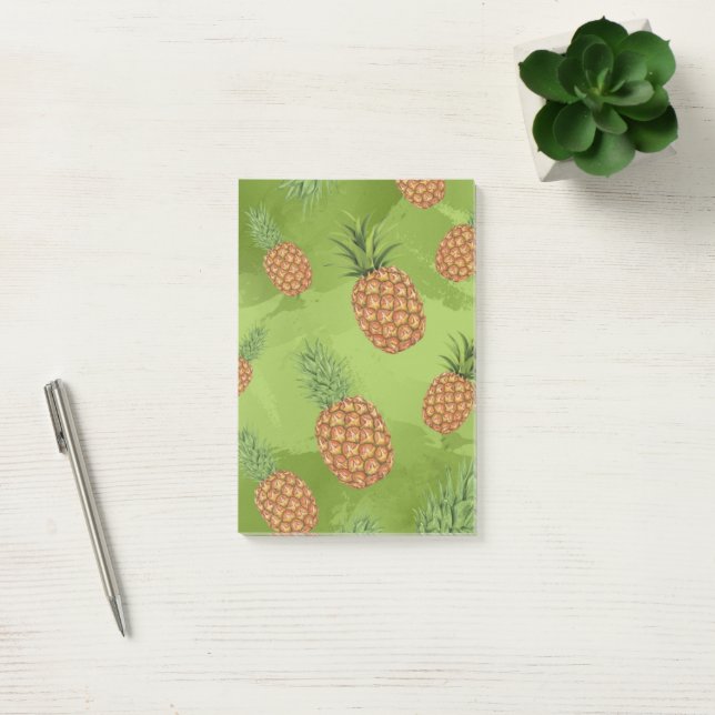 Post-it® Motif de pomme de pin aquarelle 4 (Bureau)