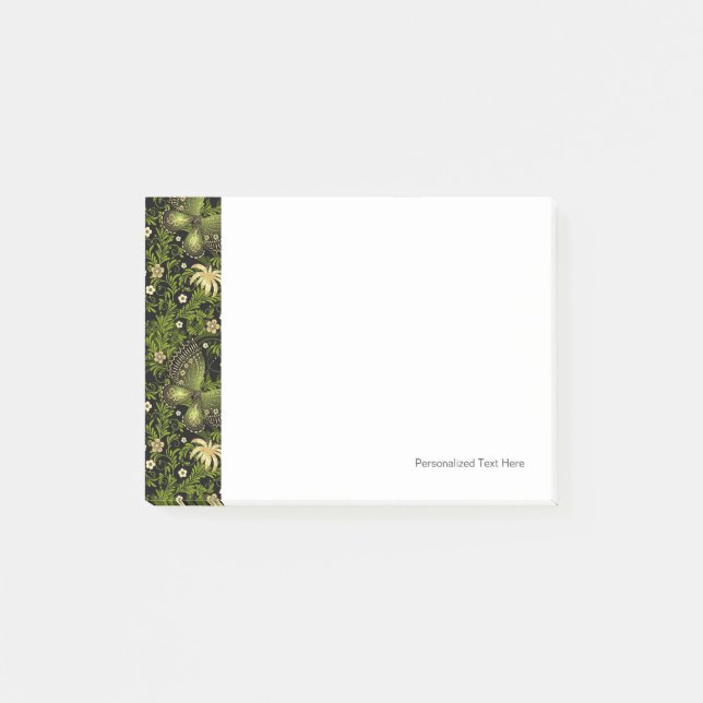 Post-it® Motif de printemps en or vert (Devant)