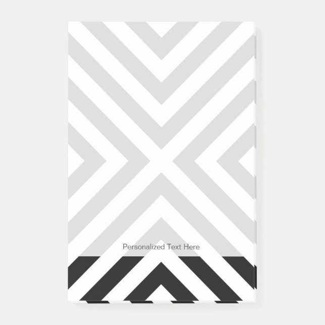 Post-it® Motif de rayures (Devant)