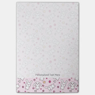 Post-it® motif de rayures de kawaii