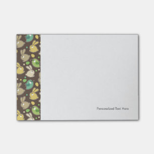 Post-it® motif de ressort avec des oeufs de pâques, oiseau