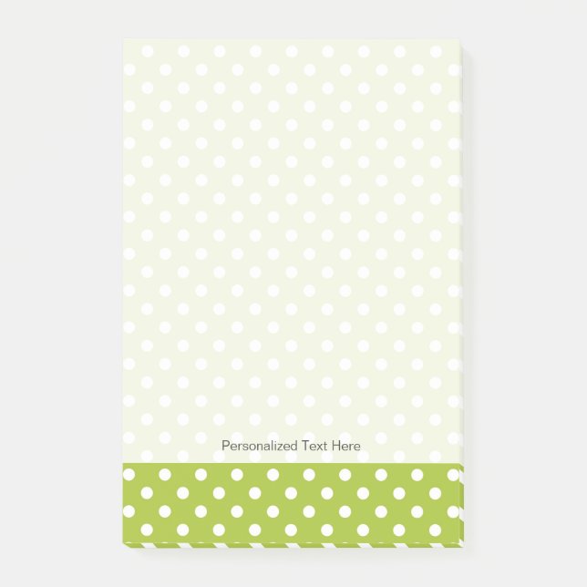 Post-it® Motif de ressort avec le pois blanc (Devant)
