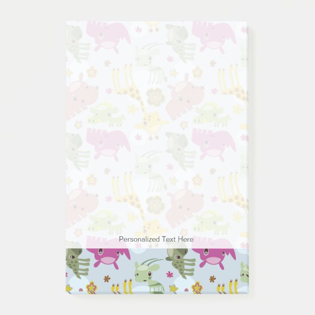 Post-it® motif de safari animal (Devant)