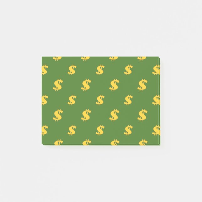 Post-it® Motif de signe dollar (Devant)