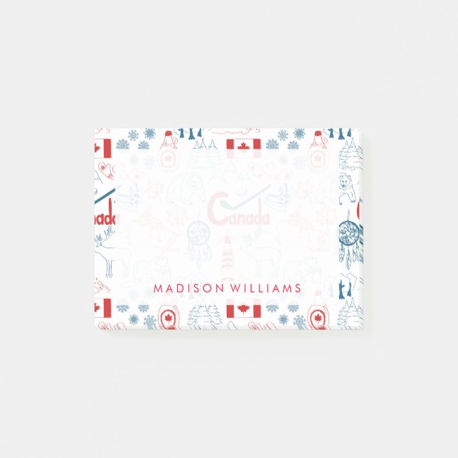 Post-it® Motif de symboles du Canada | (Devant)