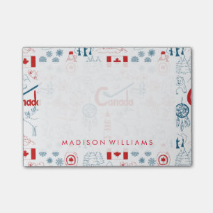 Post-it® Motif de symboles du Canada