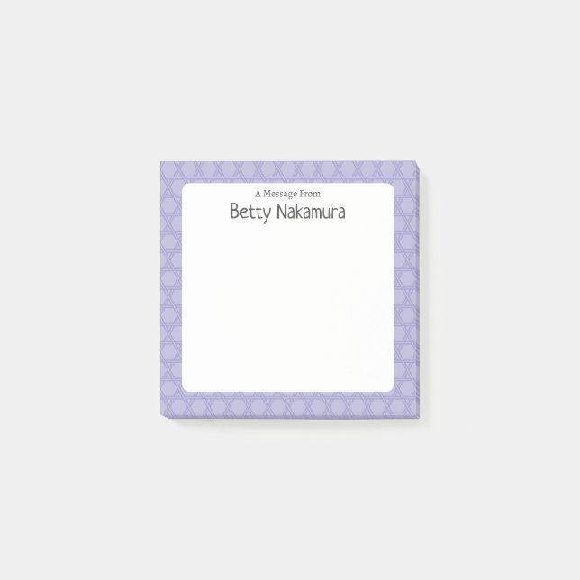 Post-it® Motif de treillis traditionnel japonais (Devant)