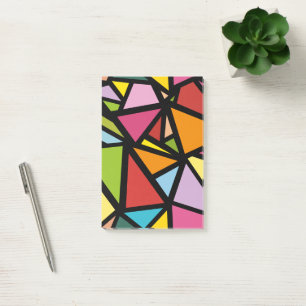 Post-it® Motif de triangles colorés 3