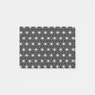 Post-it® Motif de triangles de style Art Déco noir et blanc