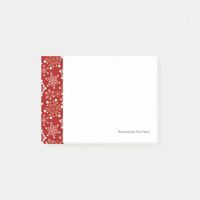 Post-it® Motif de vacances Red and Gold (Devant)
