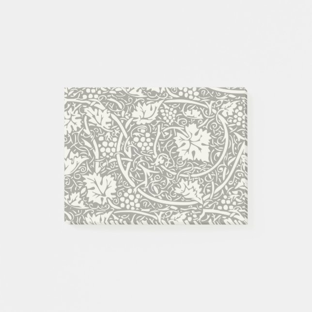 Post-it® Motif de vigne de raisin noir et blanc de William  (Devant)
