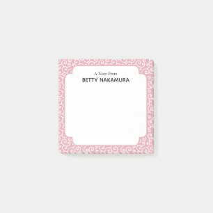 Post-it® Motif de vin japonais Pink Karakusa