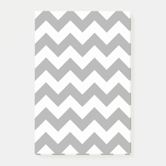 Post-it® Motif de Zigzag gris personnalisable (Devant)