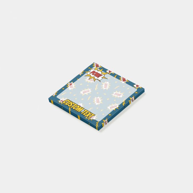 Post-it® Motif d'effet sonore de bande dessinée (Incliné)