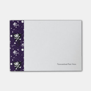 Post-it® Motif d'Emo de couleur foncée avec la peinture