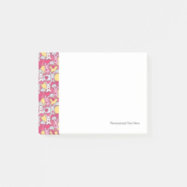 Post-it® Motif d'enfant de Kawaii avec des griffonnages (Devant)