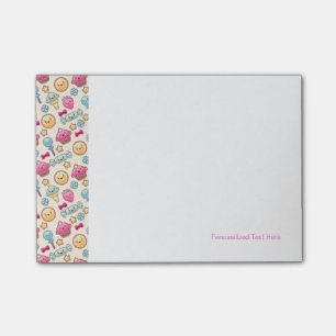 Post-it® Motif d'enfant de Kawaii avec des griffonnages