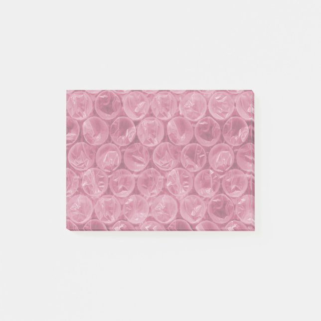 Post-it® Motif d'enveloppement de bulle rose (Devant)