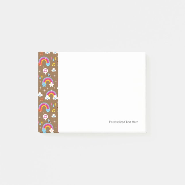 Post-it® motif des arcs-en-ciel mignons (Devant)