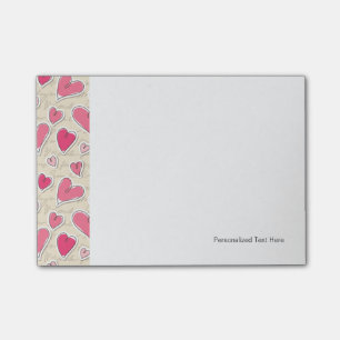 Post-it® Motif des coeurs