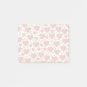 Post-it® Motif des Coeurs romantiques rouges