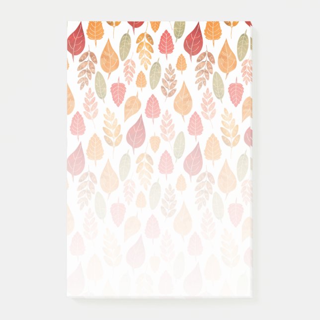Post-it® Motif des feuilles d'automne peintes (Devant)