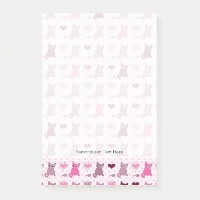 Post-it® motif des filles Cute Kitten (Devant)