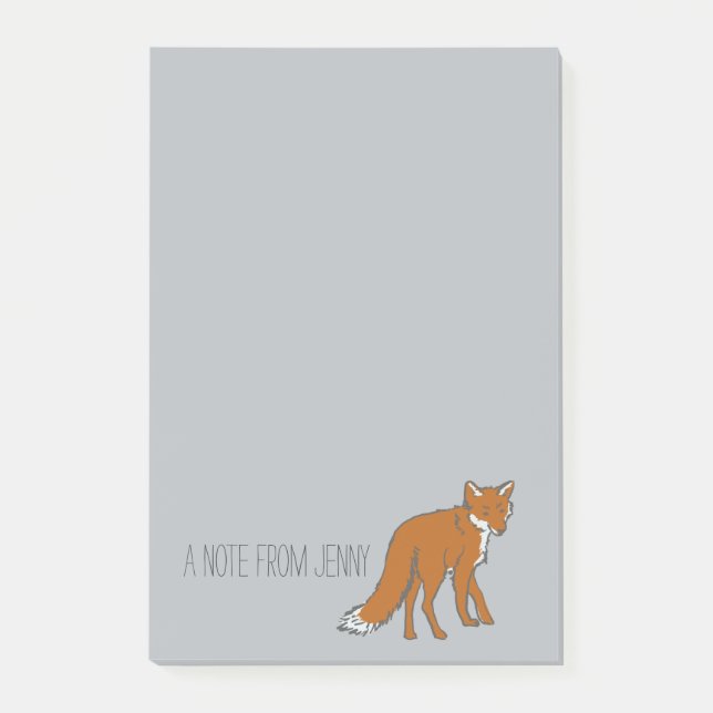 Post-it® Motif des renards rouges d'hiver (Devant)