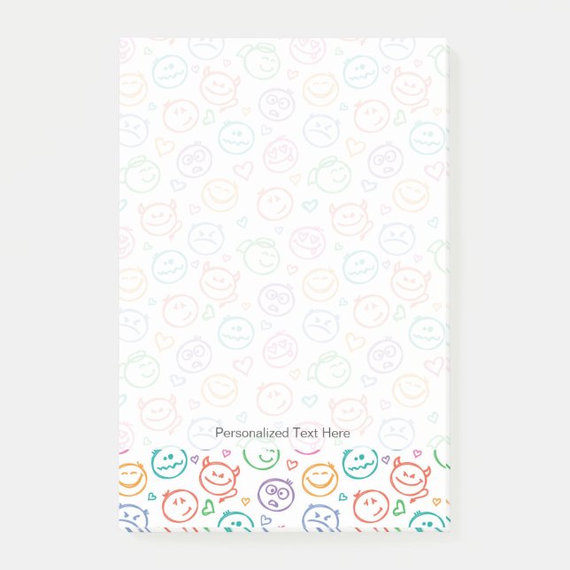 Post-it® motif des sourires (Devant)