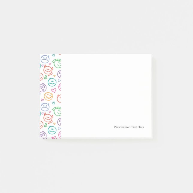 Post-it® motif des sourires (Devant)