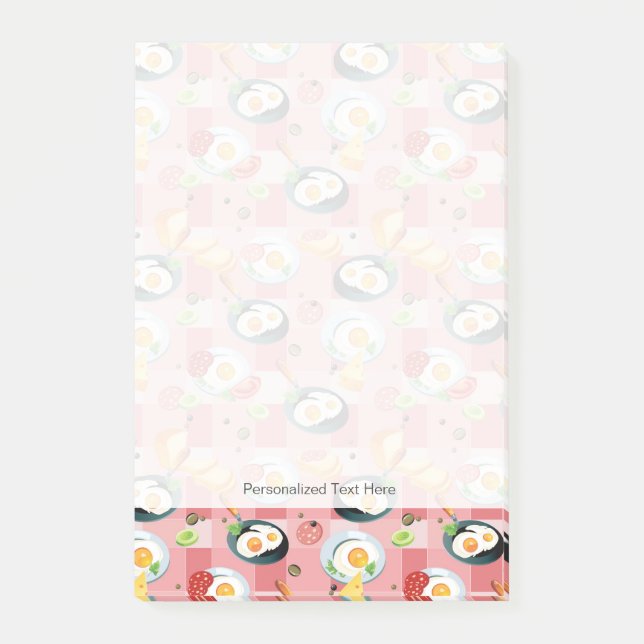 Post-it® Motif des tomates et des oeufs frits (Devant)