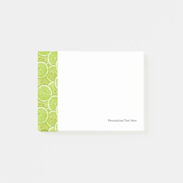 Post-it® Motif Des Tranches De Chaux Vertes (Devant)