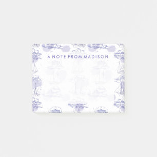 Post-it® Motif des vagues et des navires aquarelles