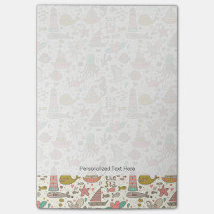 Post-it® Motif D'Été Amusant Avec Navires