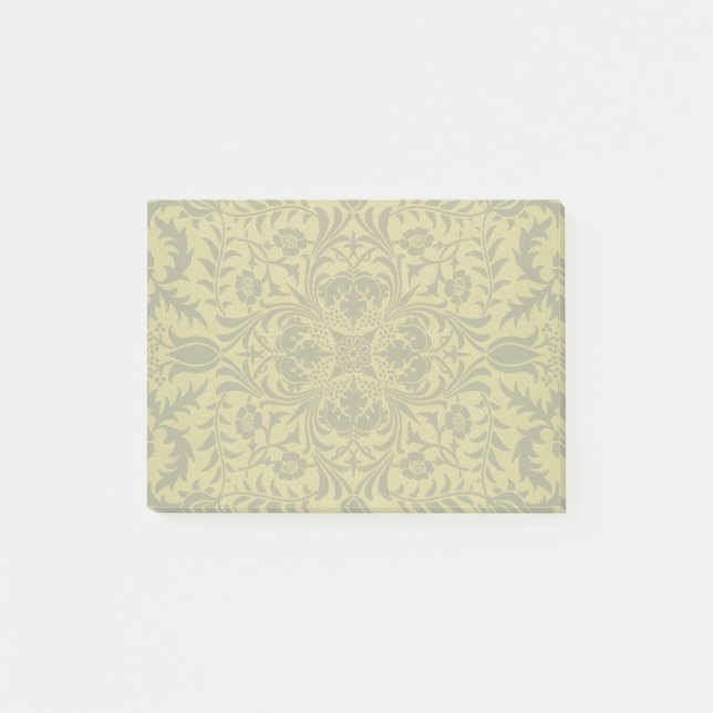 Post-it® Motif doré jaune vigne sans couture de William Mor (Devant)
