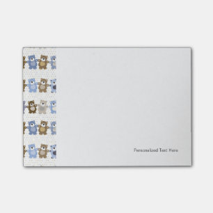 Post-it® motif d'un ours de nounours de jouet
