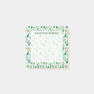 Post-it® Motif d'usines de cactus d'aquarelle