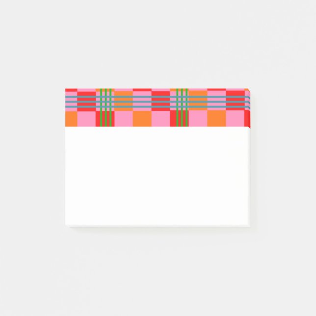 Post-it® Motif écossais rétro  (Devant)
