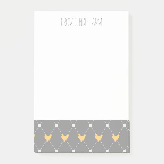 Post-it® Motif élégant de poulet arlequin (Devant)