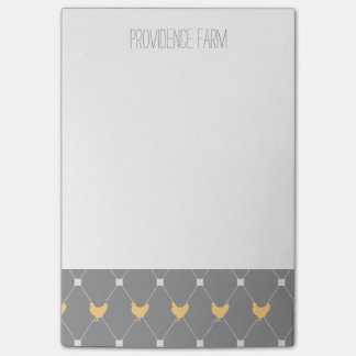 Post-it® Motif élégant de poulet arlequin