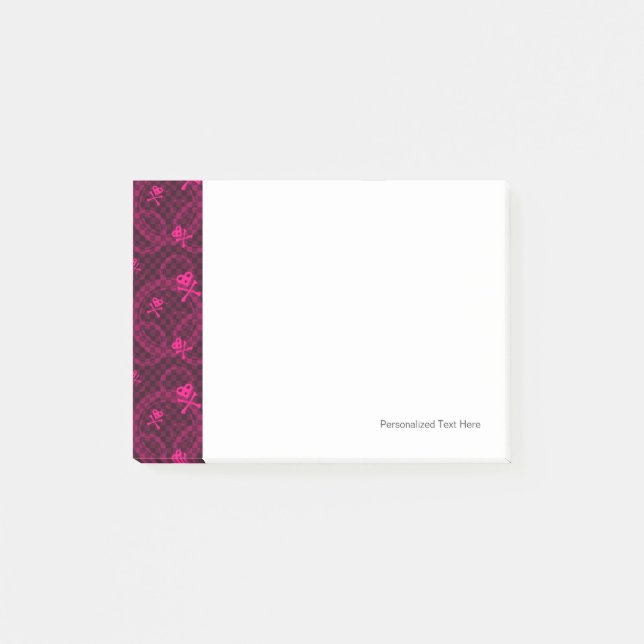Post-it® Motif Emo Rose aux cercles (Devant)