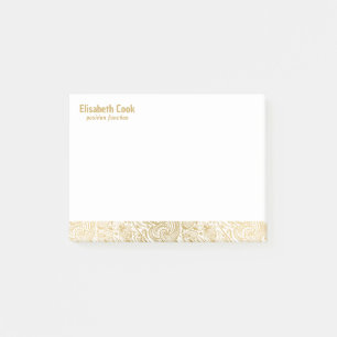 Post-it® Motif en cachemire Vintage or et blanc