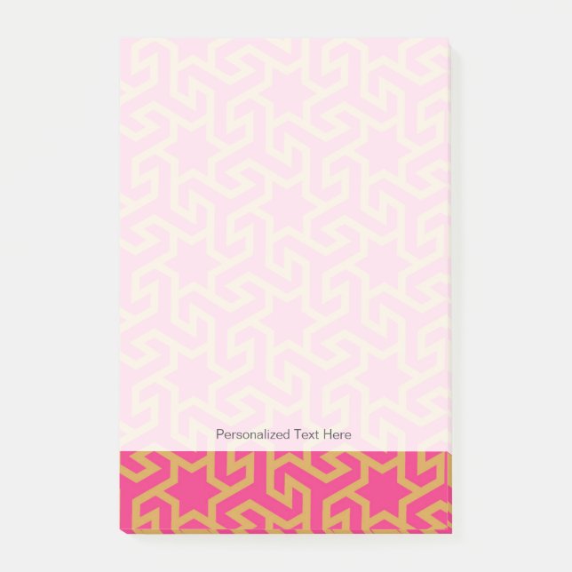 Post-it® Motif en forme d'étoile arabe (Devant)