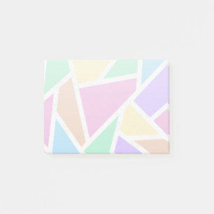 Post-it® Motif en mosaïque arc-en-ciel Pastel